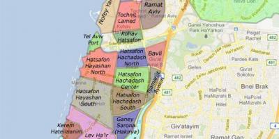 Тел Авив населби мапа