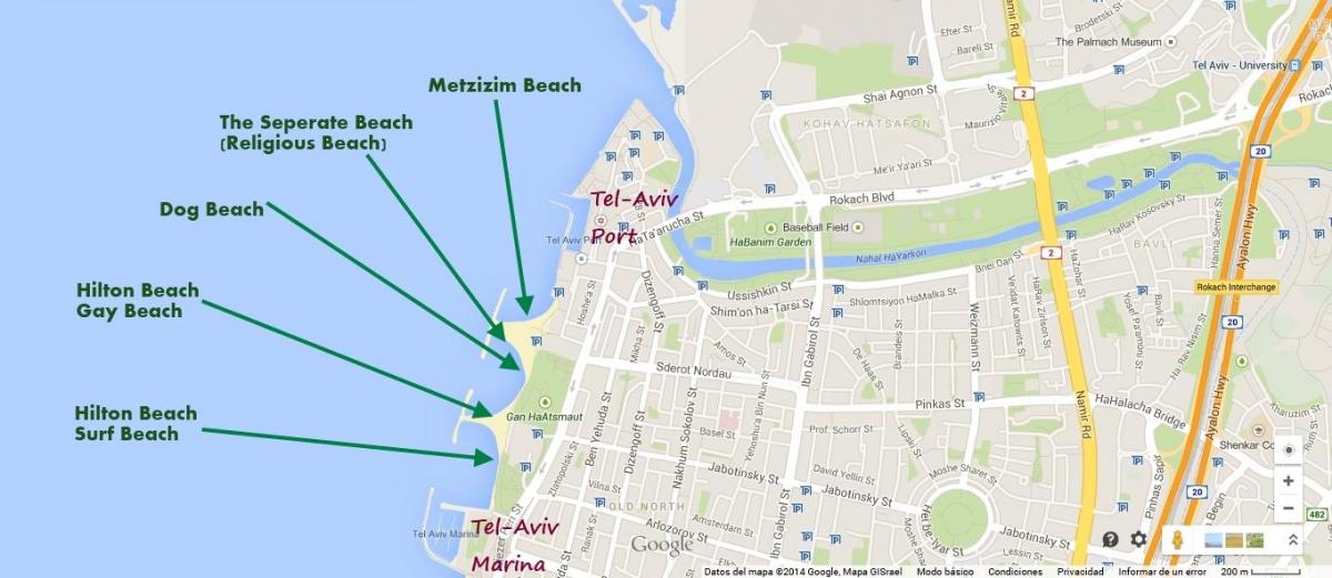 карта на namal Тел Авив