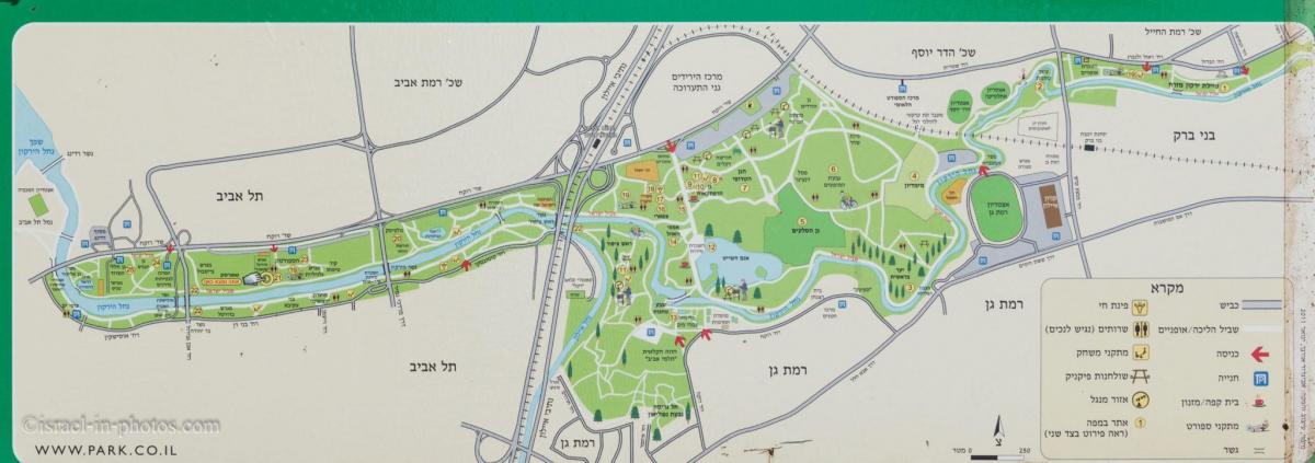 мапа на реката yarkon