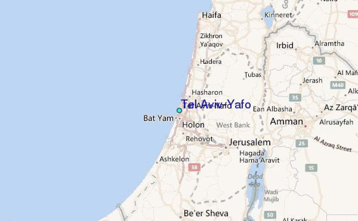 карта на Тел Авив yafo 