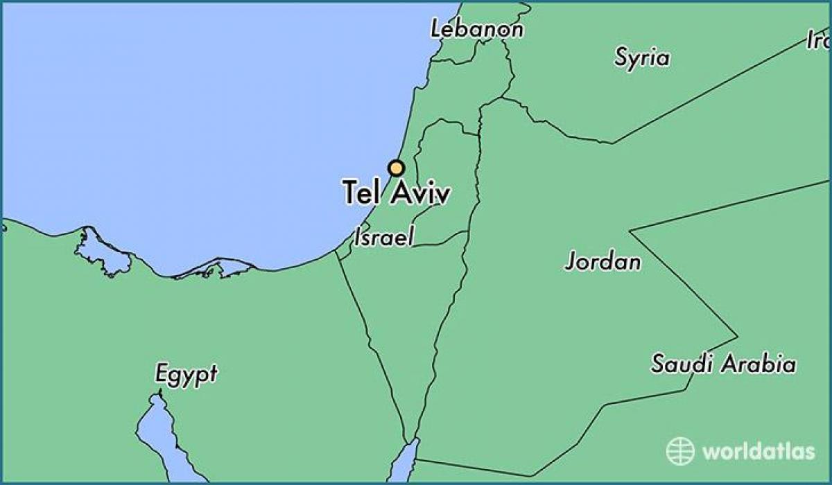 карта на Тел Авив светот
