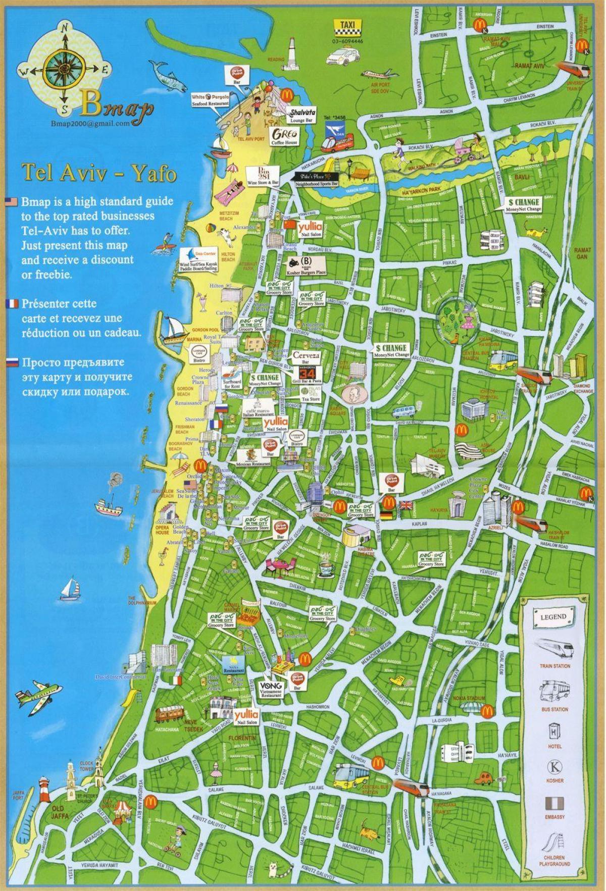 Тел Авив атракции на мапата