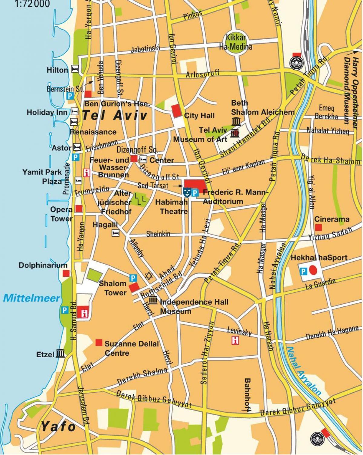 карта на Тел Авив област