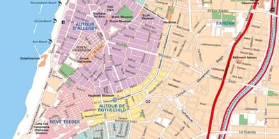 Карта на Тел Авив паркинг