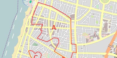 Карта на белата град Тел Авив