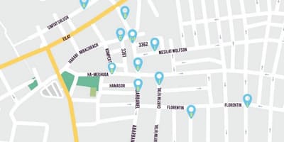 Карта на florentin Тел Авив