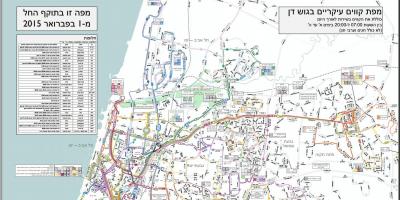 Тел Авив автобус правци мапа